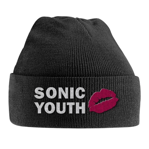 SONIC YOUTH, knitted ski hat goo logo cover