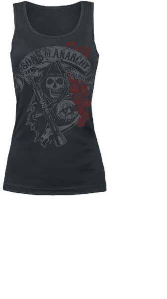 SONS OF ANARCHY – reaper & roses (girl) black tanktop (Textil)