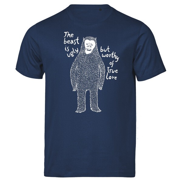 STEFANIE SCHRANK – beast is ugly (boy), navy (Textil)