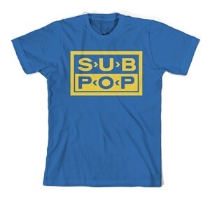 SUB POP, logo (unisex), bright blue cover