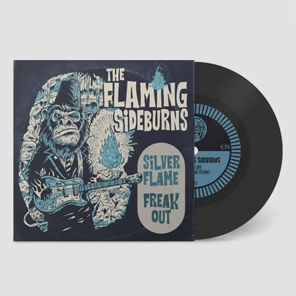 THE FLAMING SIDEBURNS – silver flame (7" Vinyl)