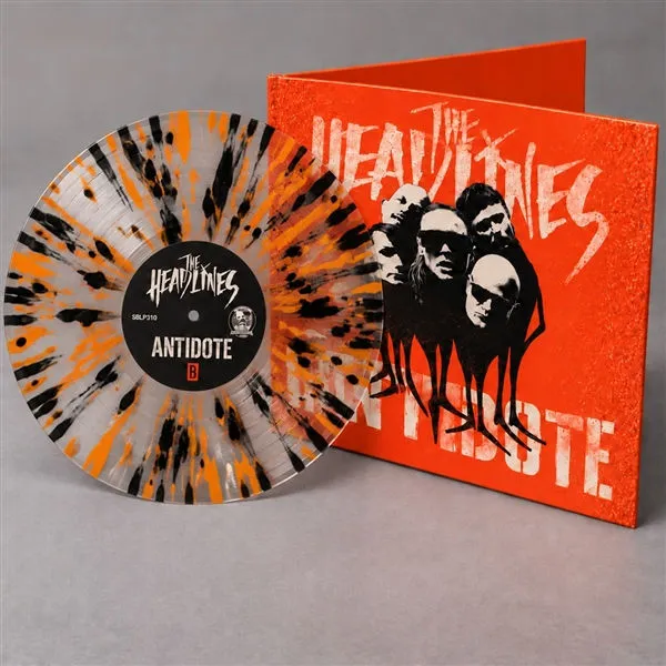 THE HEADLINES – antidote (clear orange black splatter) (LP Vinyl)