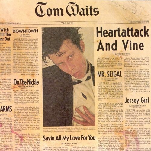 Cover TOM WAITS, heartattack and vine
