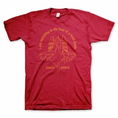 Cover TOUCHE AMORE, angel (boy) cardinal red