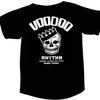 VOODOO RHYTHM – skull logo (girlie) (round neck) black (Textil)