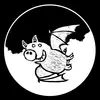 WILLEM KOLVOORT – pigbat (girl), black (Textil)