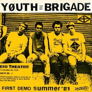 Cover YOUTH BRIGADE, complete first demo