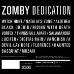 ZOMBY, dedication cover