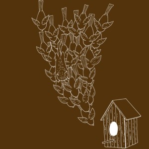 ZUM HEIMATHAFEN, birdhouse (boy), maize yellow cover