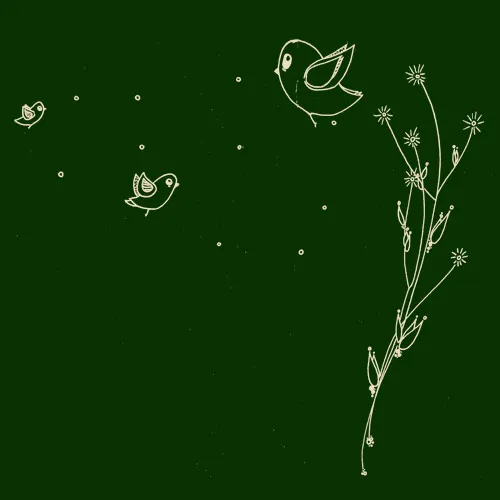 ZUM HEIMATHAFEN – birds (boy), bottle green (Textil)