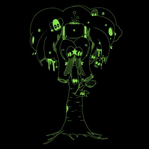 ZUM HEIMATHAFEN – ghosttree (boy), black (Textil)