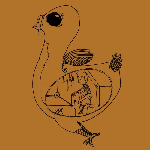 ZUM HEIMATHAFEN – inside the bird (boy), sudan brown (Textil)