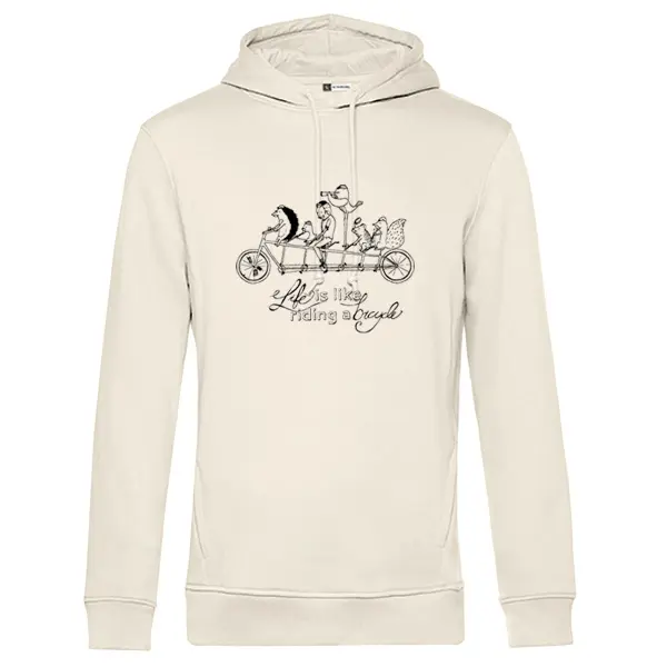 ZUM HEIMATHAFEN – life is like riding (kapu), offwhite (Textil)