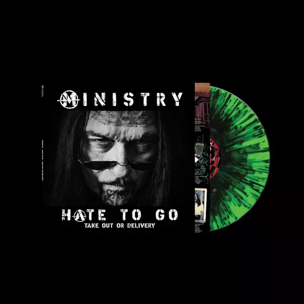 MINISTRY, hate to go (green/black splatter) (LPcol)
