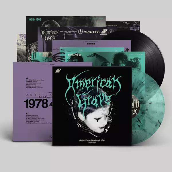 V/A, american grave - gothic punk & deathrock usa 78-88 (LPx2 col.)